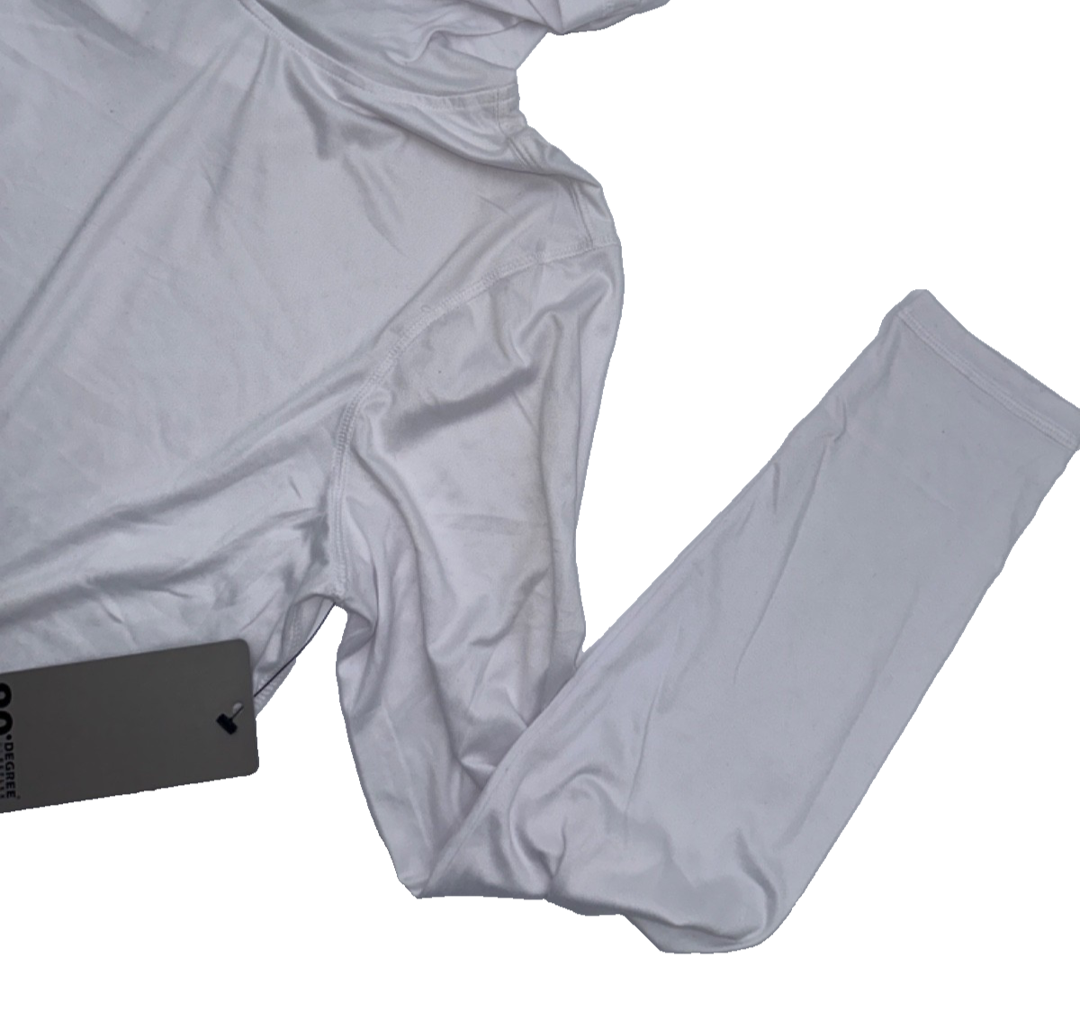 $42   90 Degree Men's Cationic Layback Long Sleeve Shirt - White - Small - New