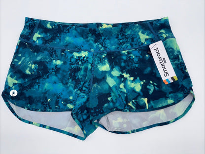 $60 Smartwool Women’s Active Lined Shorts SW016604P33- Twilight Blue- Medium-New