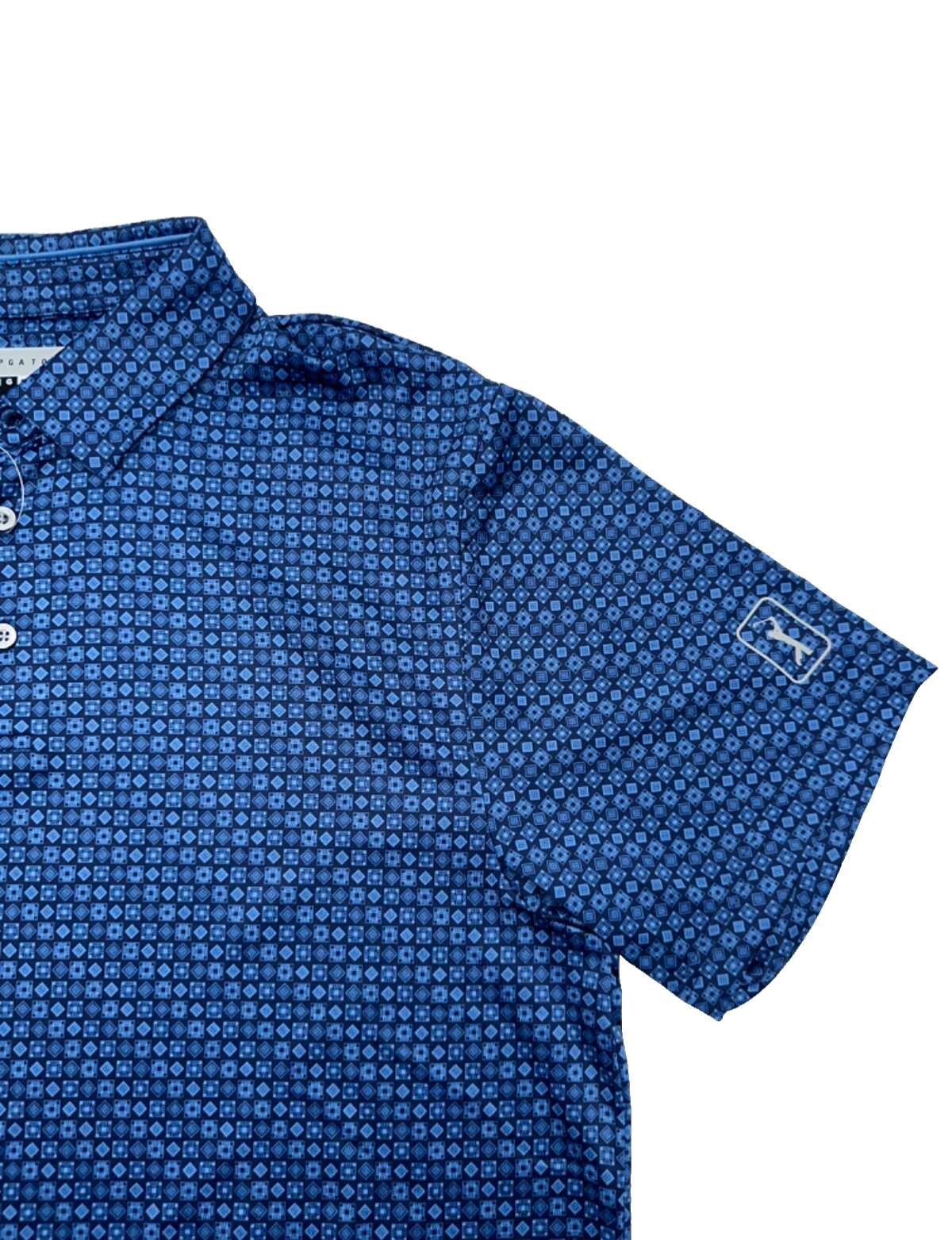 $68 PGA Tour Men's Golf Polo - PVKSF0J0OF - Peacoat Blue - Large - New With Tag