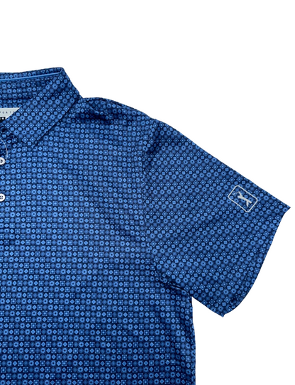 $68 PGA Tour Men's Golf Polo - PVKSF0J0OF - Peacoat Blue - Large - New With Tag
