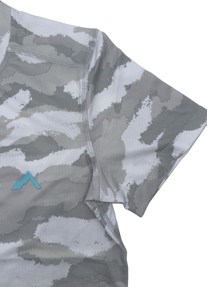 $79 Strafe Women's Skyline Cooling T Shirt - Snow Camouflage - XSmall - New Tag