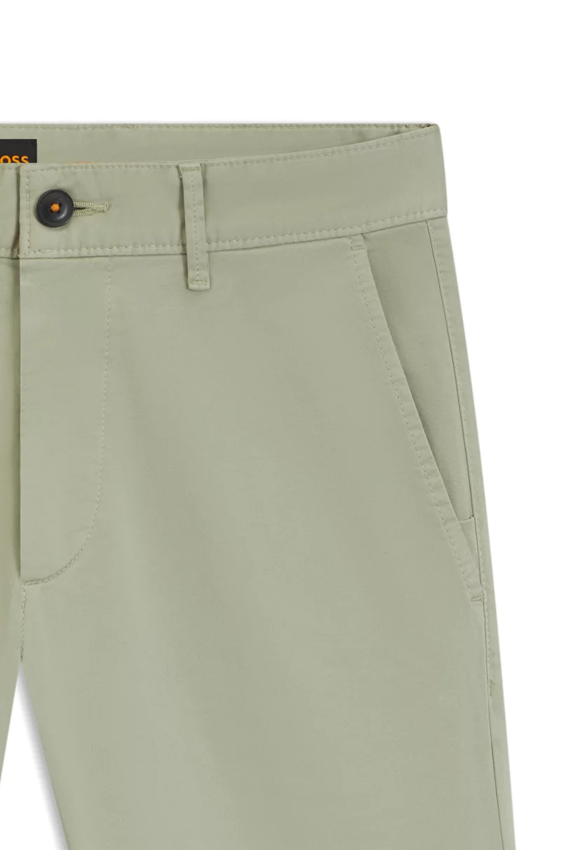 $159 Hugo Boss Men’s Slim Fit Chino Pants - Light Green - Size 32W x 30L - New