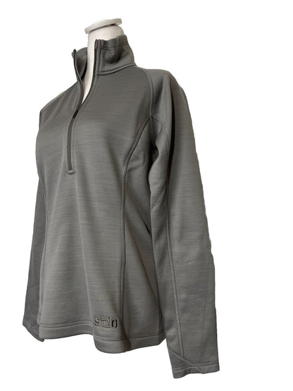 $129 STIO Women's Gannett Peak Half-Zip Fleece Pullover- Moon Dust- Medium -New