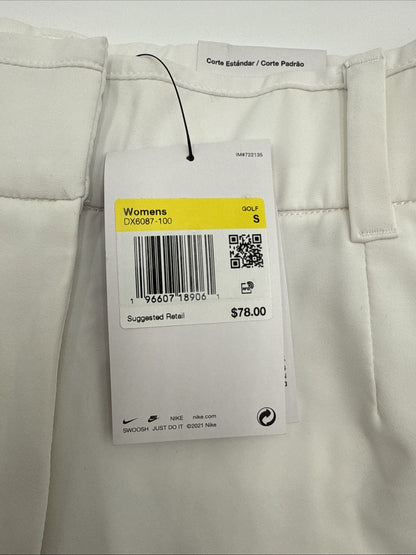 $78 Nike Women's Dri-FIT Victory 5" Golf Shorts Stretch DX6087 - White-SMALL-New
