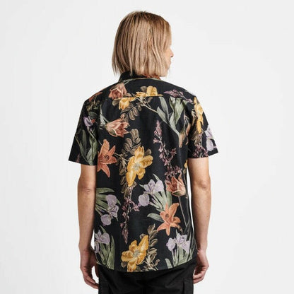 $85 Roark Men’s Button Up Shirt- Journey Manu Floral- Black- Small- New with tag