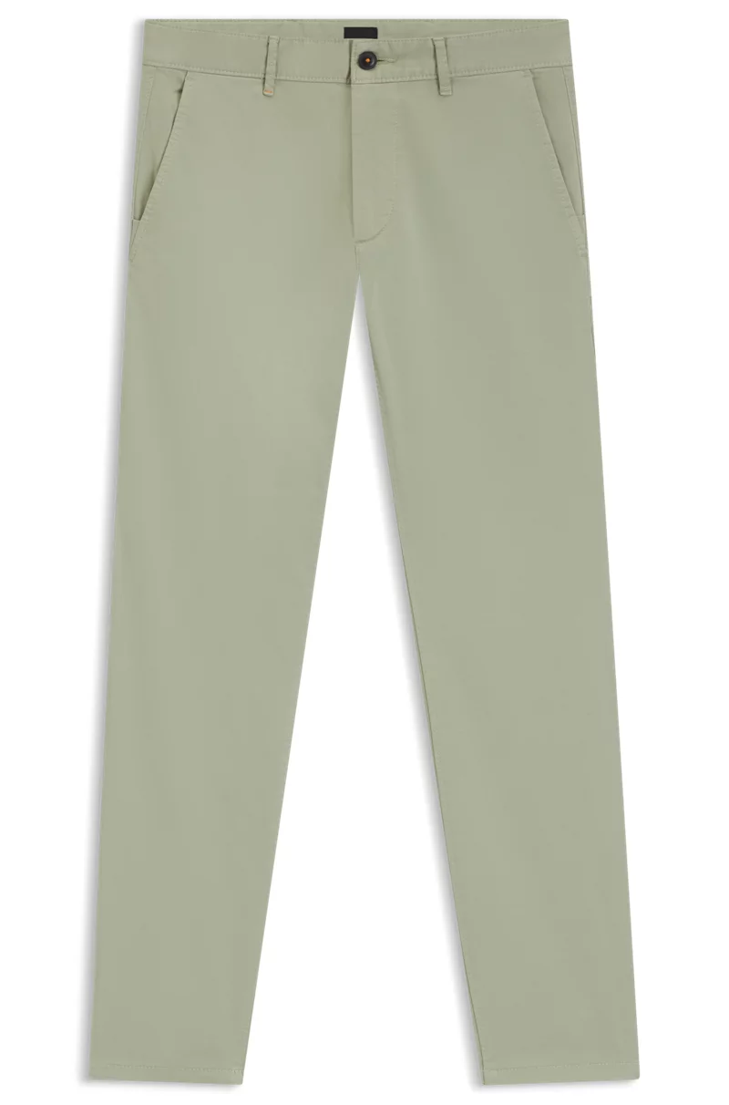 $159 Hugo Boss Men’s Slim Fit Chino Pants - Light Green - Size 32W x 30L - New