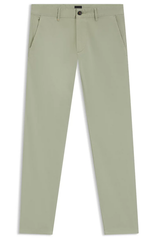 $159 Hugo Boss Men’s Slim Fit Chino Pants - Light Green - Size 32W x 30L - New