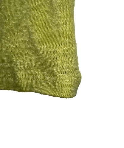 $52 Sigrid Olsen Women’s 100% Linen T Shirt - Lime Green - Medium - New With Tag