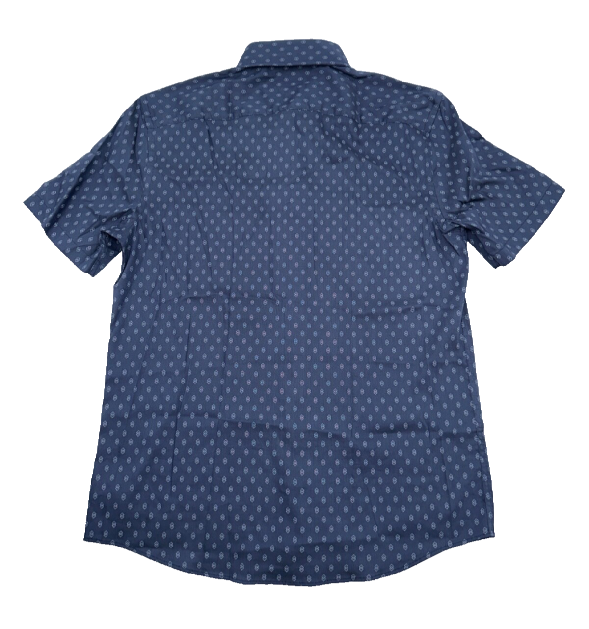 $158 Faherty Men's Movement Short Sleeve Button Down Shirt-Navy Dusk- Small-New