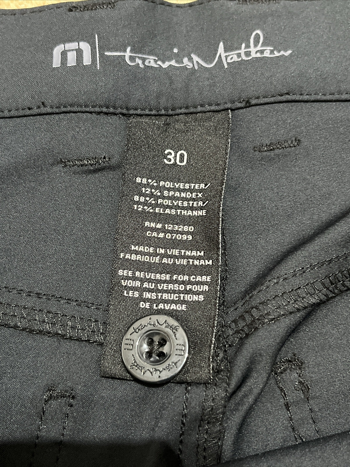 Travis Mathew Alta Cresta Lightweight Pants-Black- Size: 30W-New Tag $128