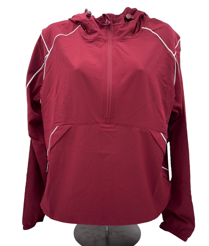 $68 Mondetta Women's Club Lightweight Jacket - Cabernet/White - Medium - New