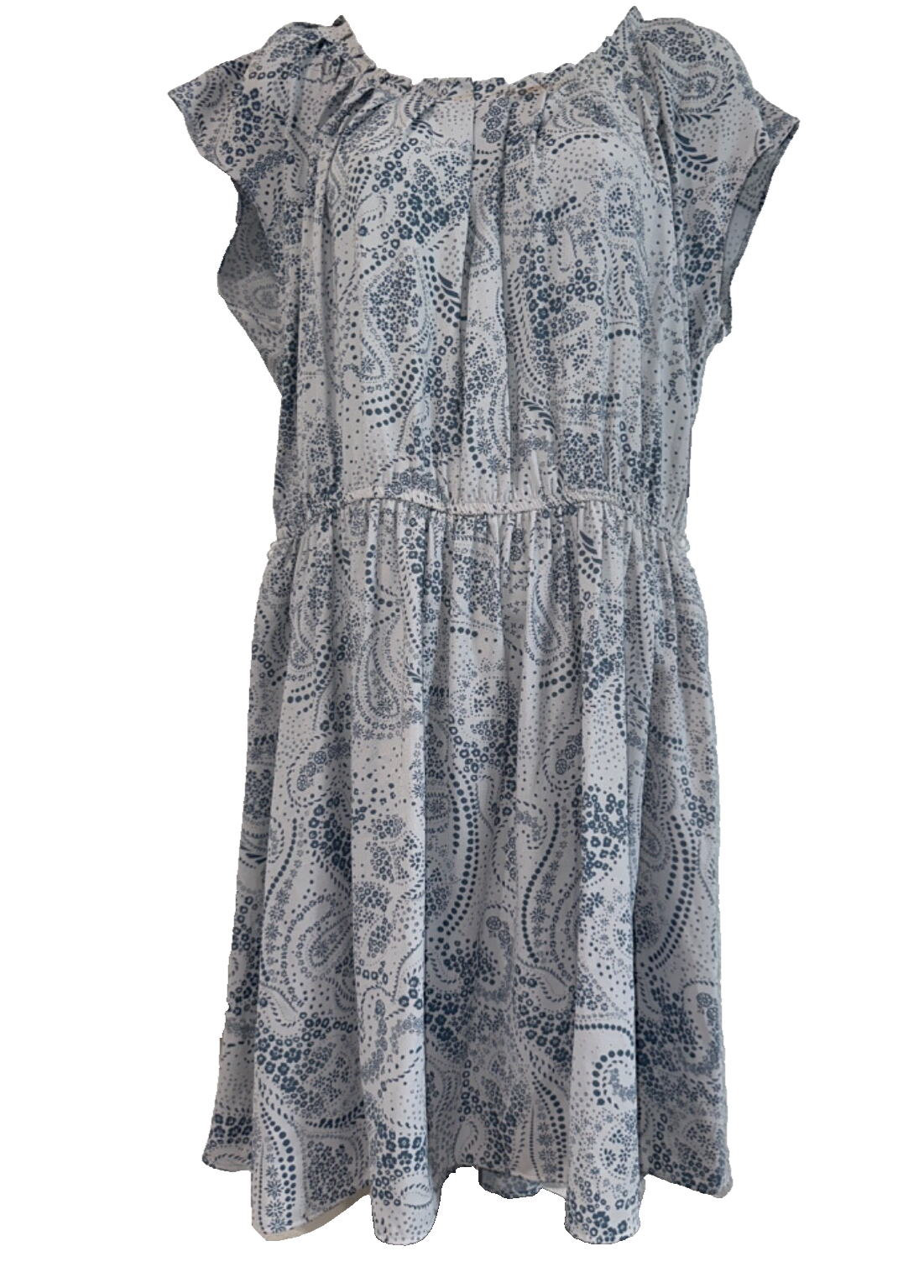 $60 Lauren Conrad Women's Pleat Neck Dress - Paisley - Large - New With Tag