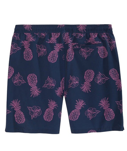 $40 Hurley Men's Salem Performance Pineapple Woven Shorts-Navy-Small-NEW