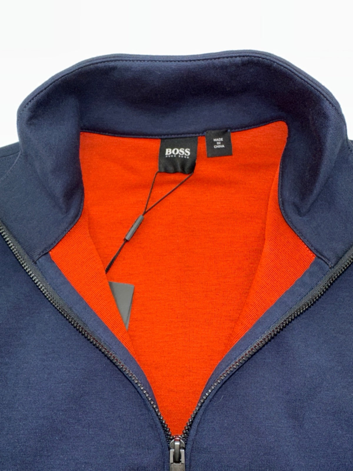 $148 Hugo Boss Men's Siegal 1/4 Zip - 50382676 - Navy - Medium - New With Tags