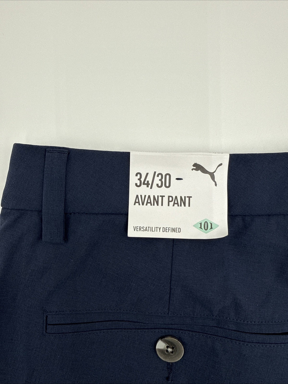 $115 Puma Men’s 101 Slash Pockets Avant Golf Pant 628847 02-Deep Navy- 34W 30L