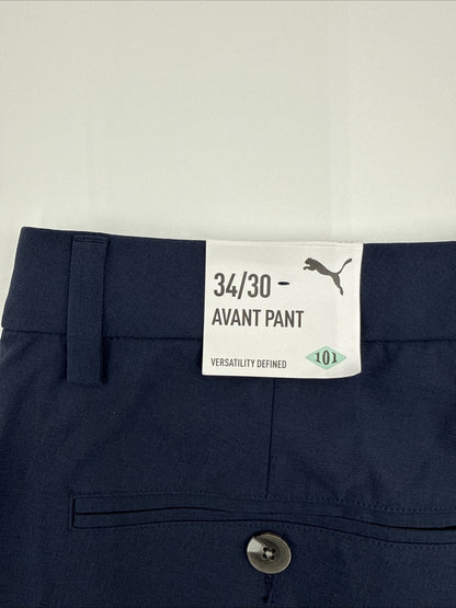 $115 Puma Men’s 101 Slash Pockets Avant Golf Pant 628847 02-Deep Navy- 34W 30L