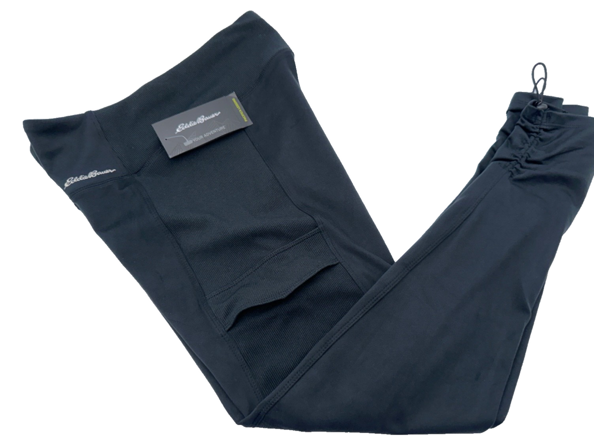 $85 Eddie Bauer Pacifica Leggings - EB002013 - Black - Large - New With Tags