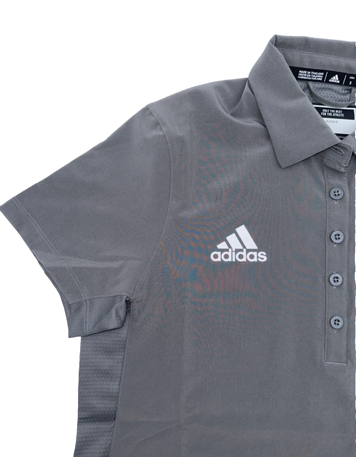 $65 Adidas Women's Golf Polo -129590160 - Grey/White  - Small - New With Tags
