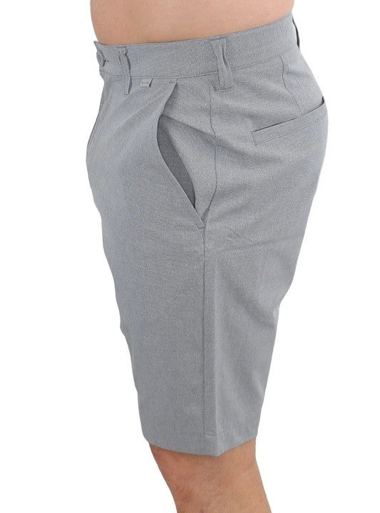 $85 Travis Mathew Men's Beck Shorts Stretch Waistband - Light Grey-Size: 30- New