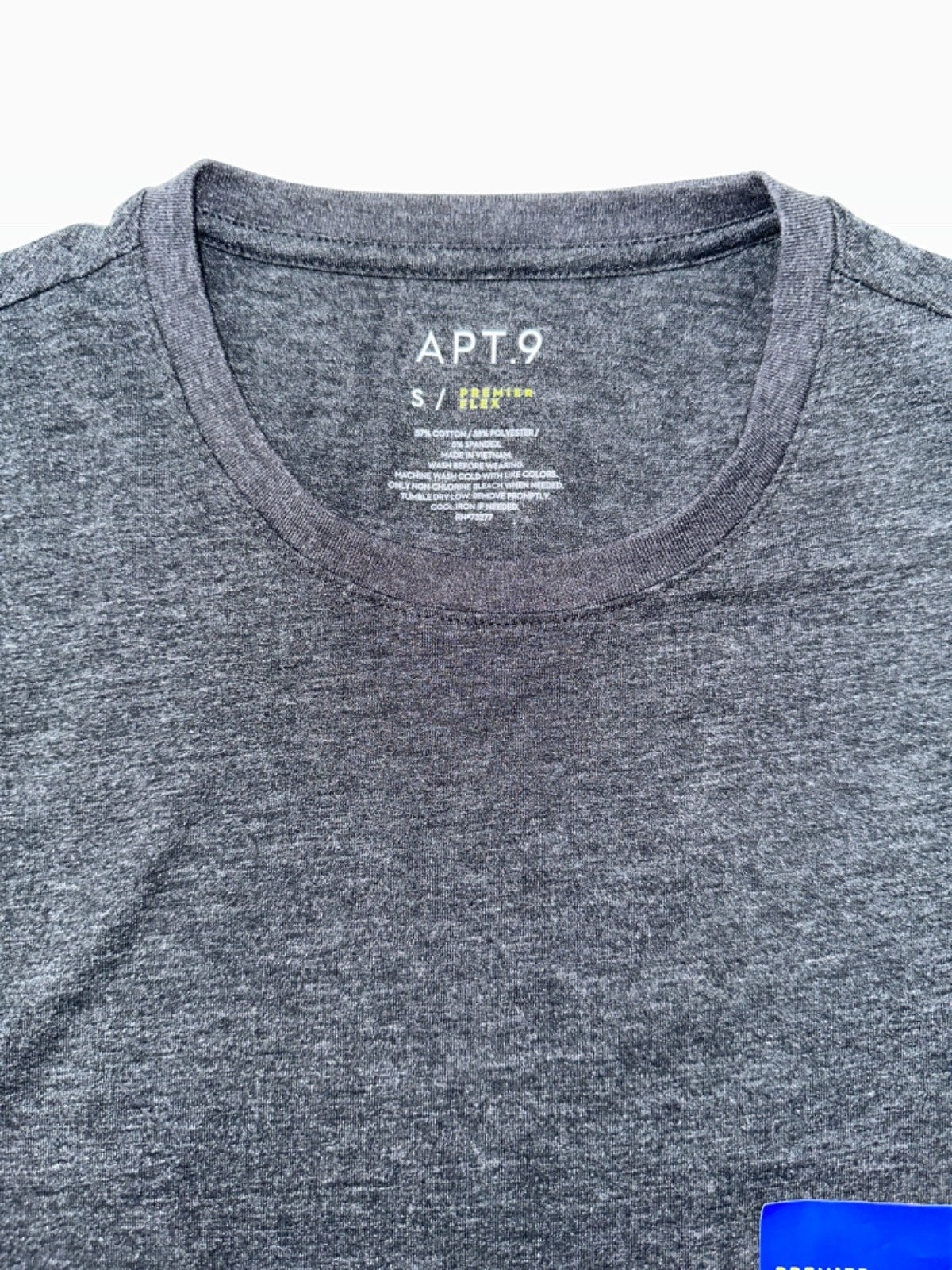 Apt. 9 Premier Flex Men's Long Sleeve Tee - Dark Slate - Small - New