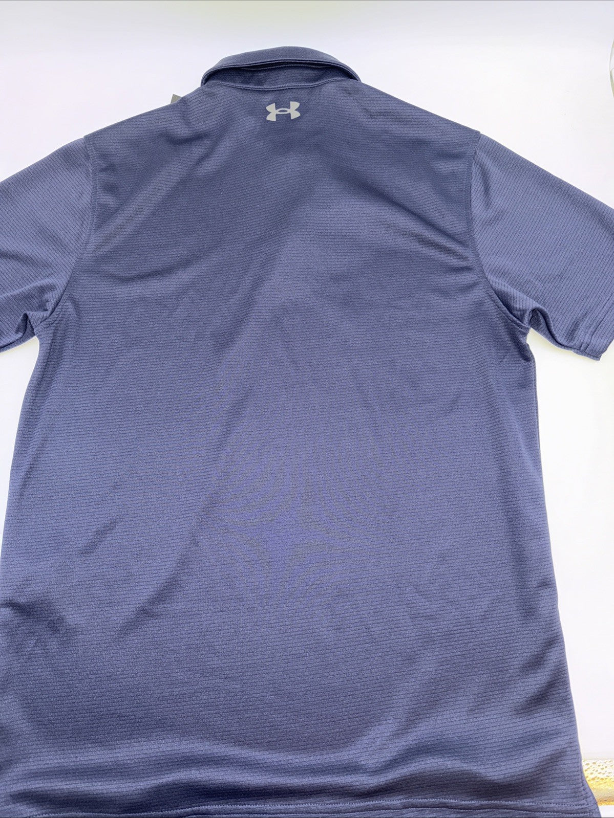 $45 Under Armour Men's Tech Golf Polo - Navy/Graphite - Medium- New Tags