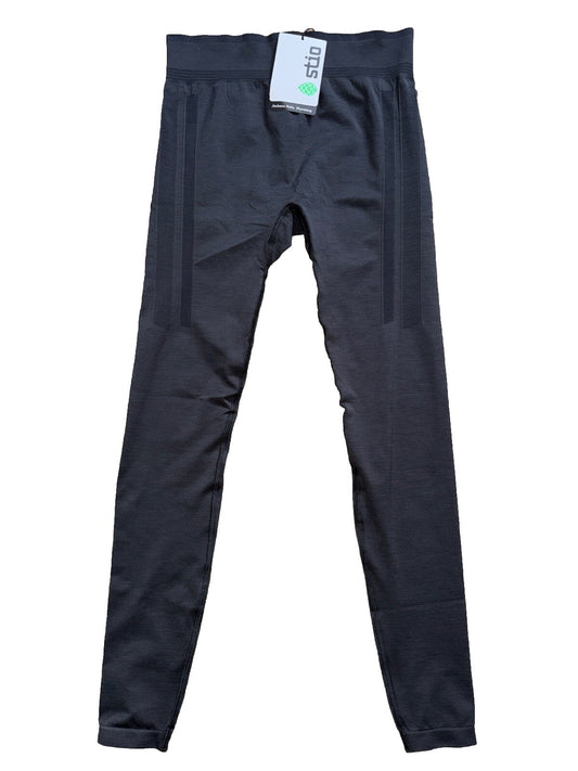 $119 Stio Women's Seamless Tight Leggings- Black Heather - Large -New Tag