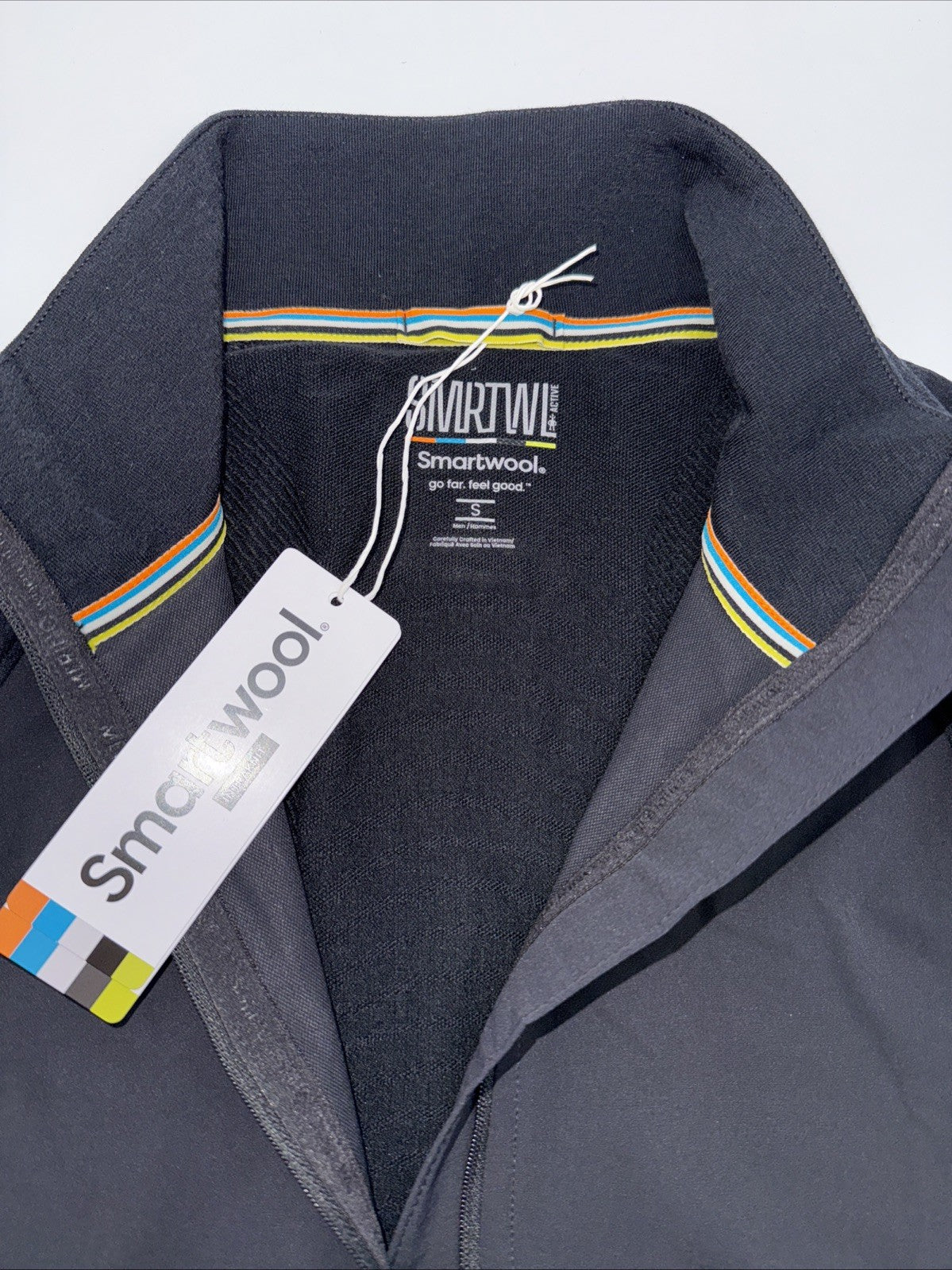 $220 Smartwool Men's Intraknit Full Zip Jacket - Black - Small - New With Tags