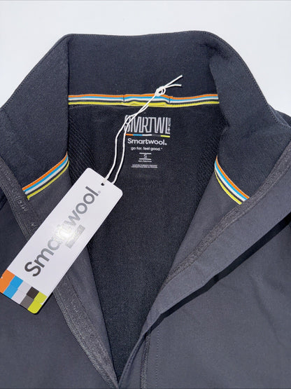 $220 Smartwool Men's Intraknit Full Zip Jacket - Black - Small - New With Tags