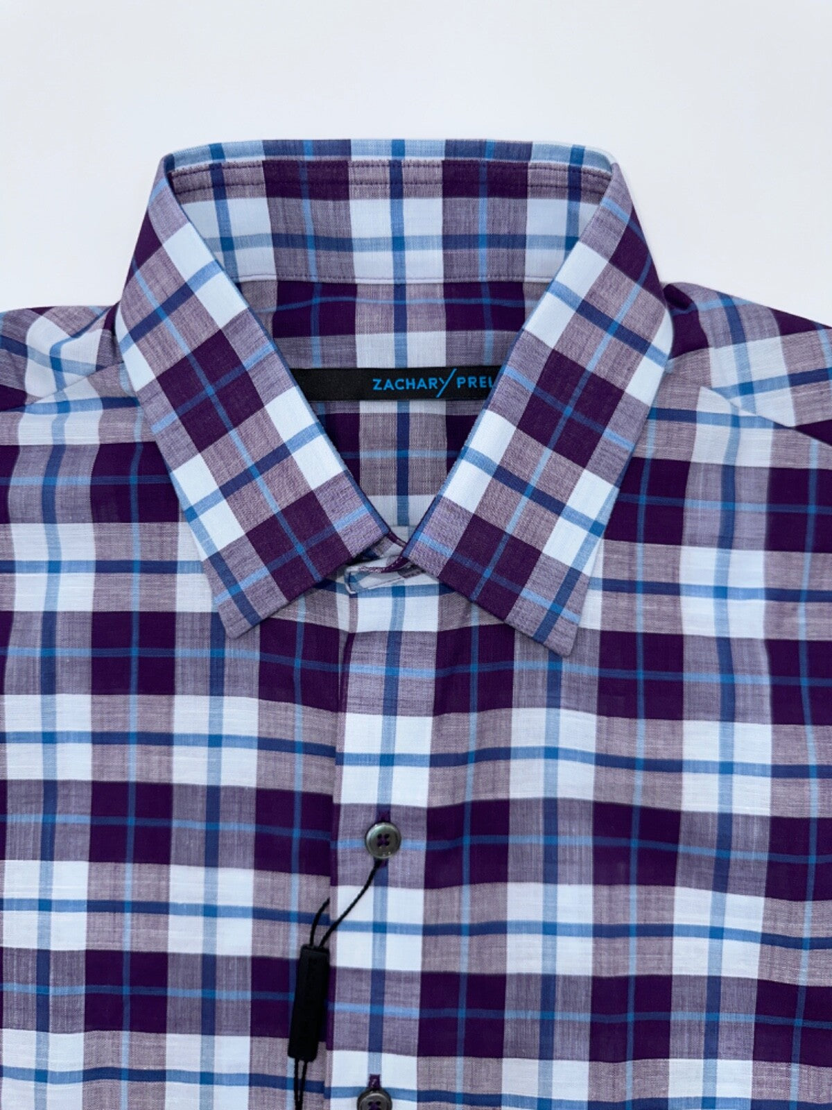 $228 Zachary Prell Men's Button Down Shirt - Clapper Purple - Small - New Tags
