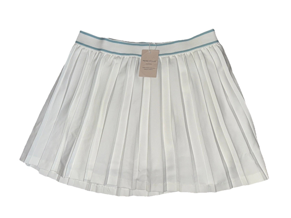 $140 Peter Millar Women's Pleated Skort - White - Medium - New With Tag