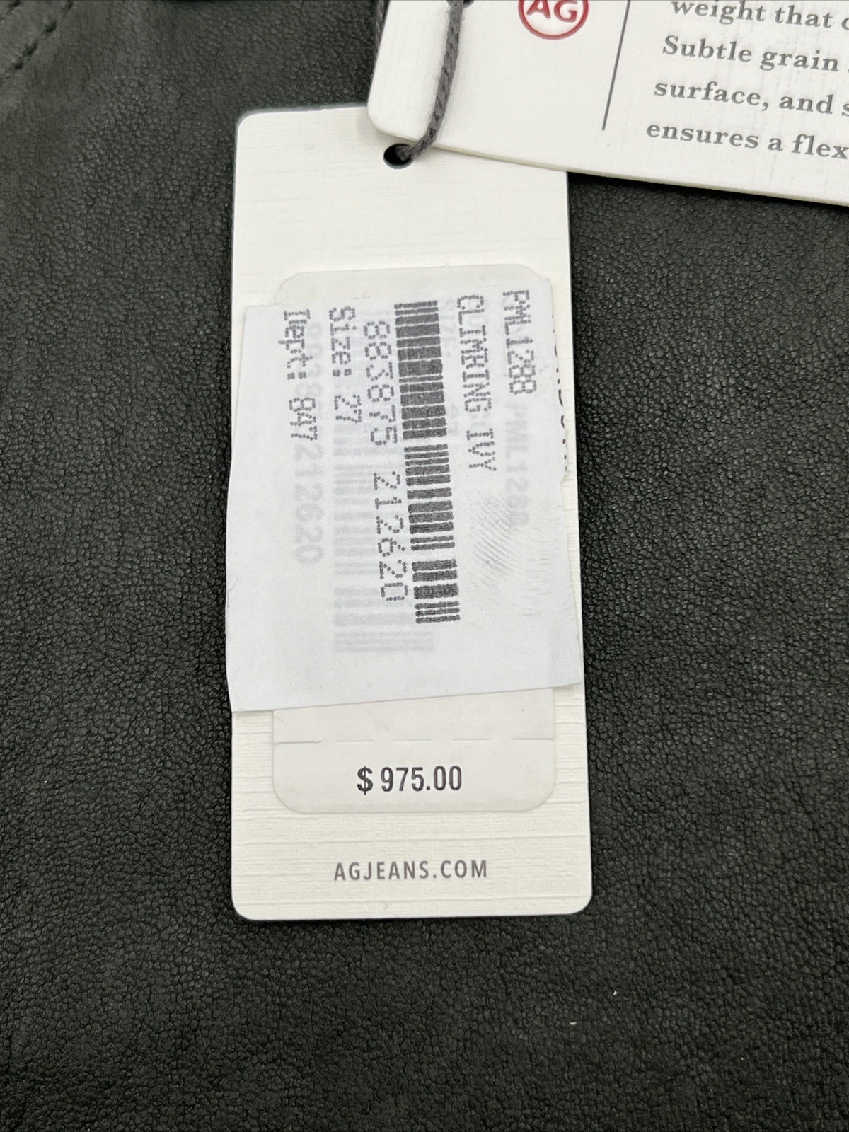 $975 Adriano Goldschmied AG Women’s The Legging Super Skinny Pants-Olive-27W-NEW
