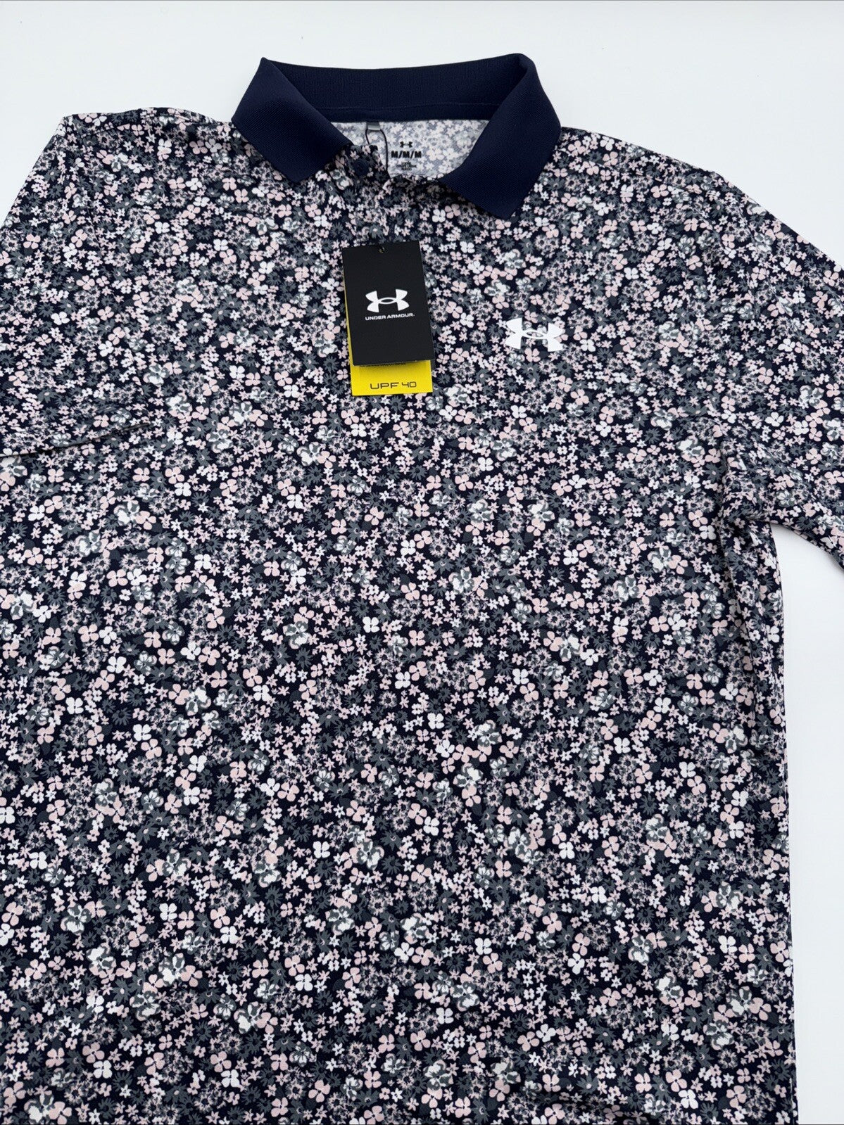 $60 Under Armour Men's UA Matchplay Polo Shirt-Down Pour- Size: Medium - New Tag