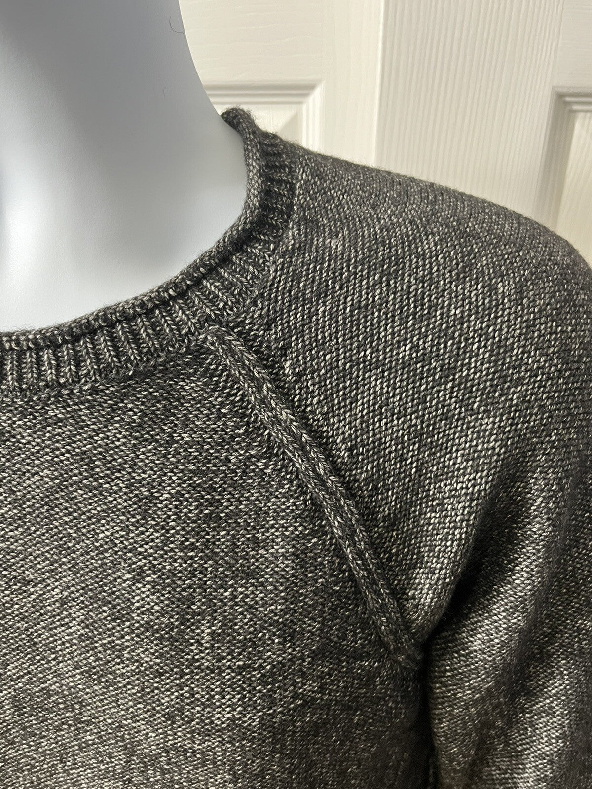 And Now This Mens Waffle-Knit Crew Neck Pullover Sweater-Black-Small-New Tag $50