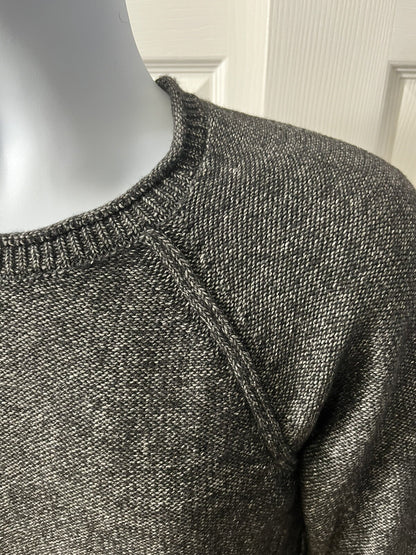 And Now This Mens Waffle-Knit Crew Neck Pullover Sweater-Black-Small-New Tag $50