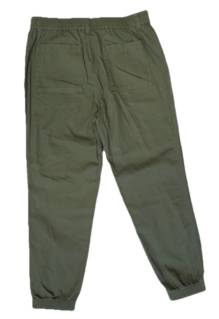 $129 Three Dots Women’s Broken Twill Jogger- Hedge Green- Size: Medium