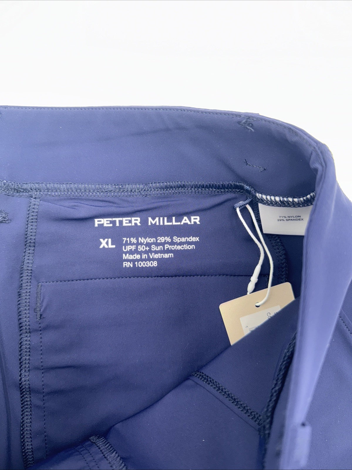 $170 Peter Millar Women’s Bingham High Stretch Ankle Pants - Navy - XLarge -New