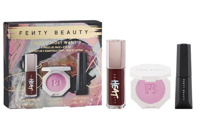 Fenty Most Want'd 3 Piece Lip Face Eye Kit Holiday Gift Set Gloss Bomb NIB