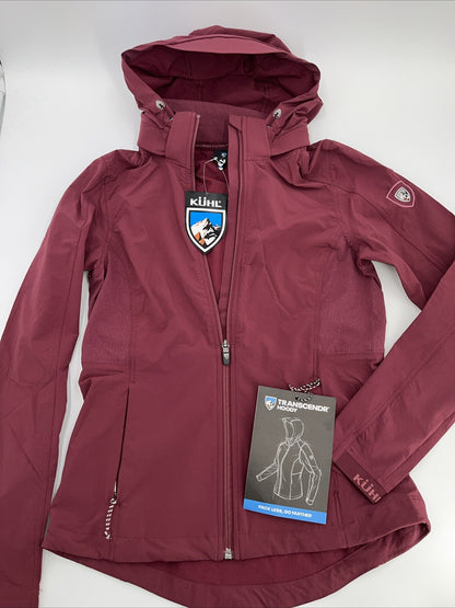 $149 Kuhl Women’s Transcendr Hoody Full Zip Jacket - Barberry Maroon-XSmall-New