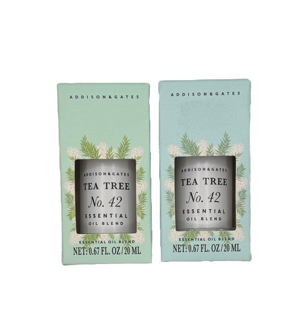2 Pack Addison & Gates Tea Tree #42 Essential Oil Blend - 0.67oz (x2)