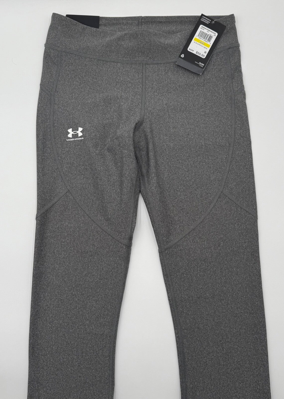$50 Under Armour Women’s-HG Authentics Leggings - Grey-Medium-New Tag