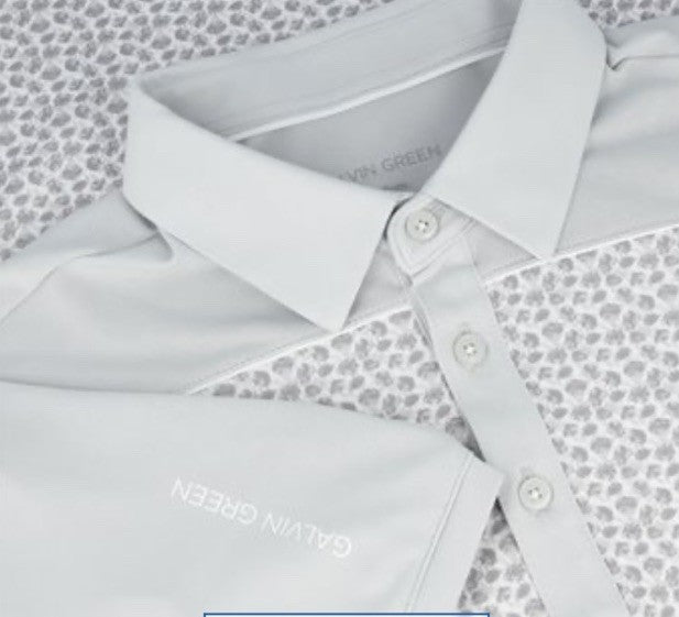 $100 Galvin Green Men’s Millard Golf Shirt Polo- Cool Grey - Medium -New Tags