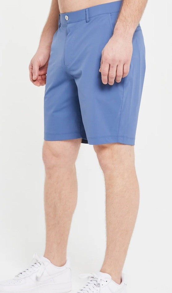 $110 Redvanly Men’s Hanover 9” Pull-On Golf Shorts-Blue Horizon - 2XLarge - New