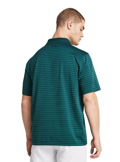 Under Armour Men's Shirts Performance 3.0 Novelty Polo Shirt- Forest Green-Small