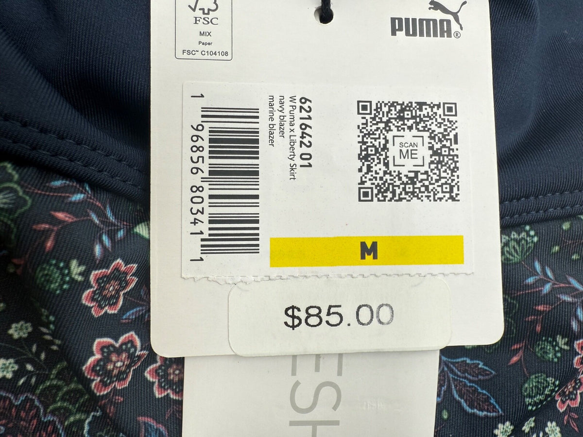 $85 Puma Women’s-Liberty Golf Skirt-Navy Floral-Medium-New Tag