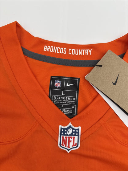 Nike Bo Nix #10 1977 Denver Broncos Jersey Licensed NFL Jersey-Orange-Large -New