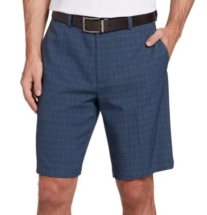 Walter Hagen Men's Perfect 11 Golf Shorts-Plaid Navy- Size 30W NWT