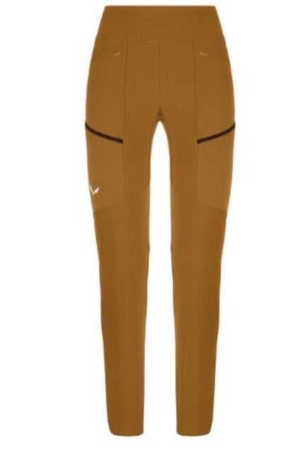 $135 Salewa Women’s Puez Warm Cargo Lightweight Outdoor Pants-Golden-Medium-New