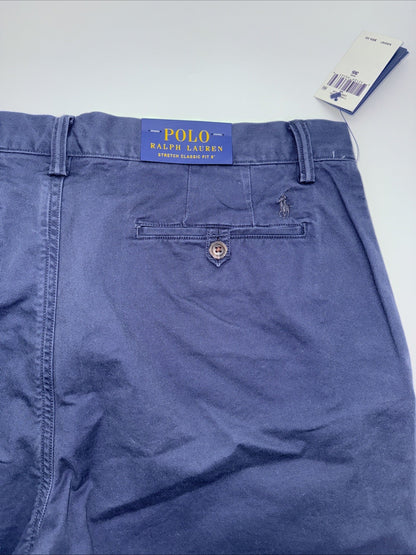 $90 Polo Ralph Lauren Men's Classic Fit 9" Stretch Chino Shorts-Ink Blue- 35W