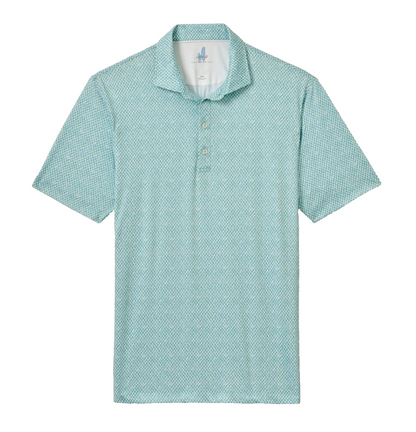 $110 Johnnie O Men's Featherweight Performance Polo - Green Grass - Medium -New