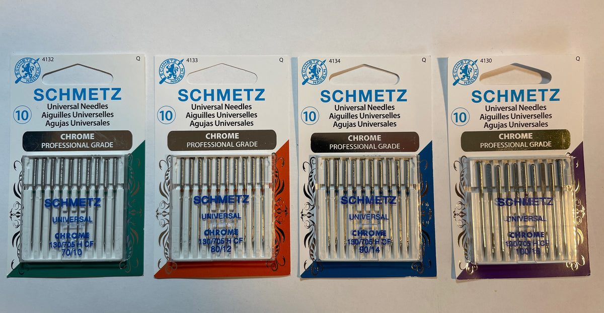 (4) Euro-Notions Schmetz Chrome Universal Machine Needles-Size Combo